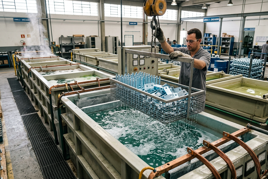 Galvanização em Porto Alegre: Como escolher os produtos certos para zincagem eletrolítica